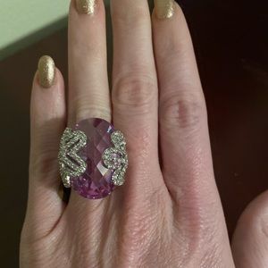 Purple Cocktail Ring